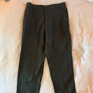 NWT COS 100% Linen Pants (Dark Green)